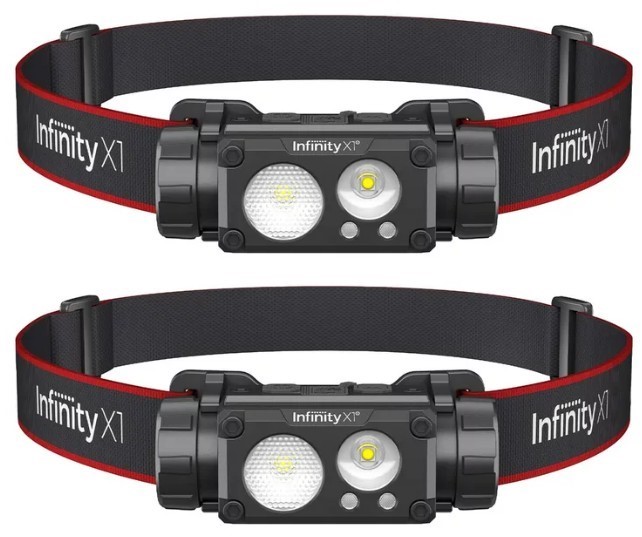 Infinity X1 LED Headlamps 1500L 2 Pack