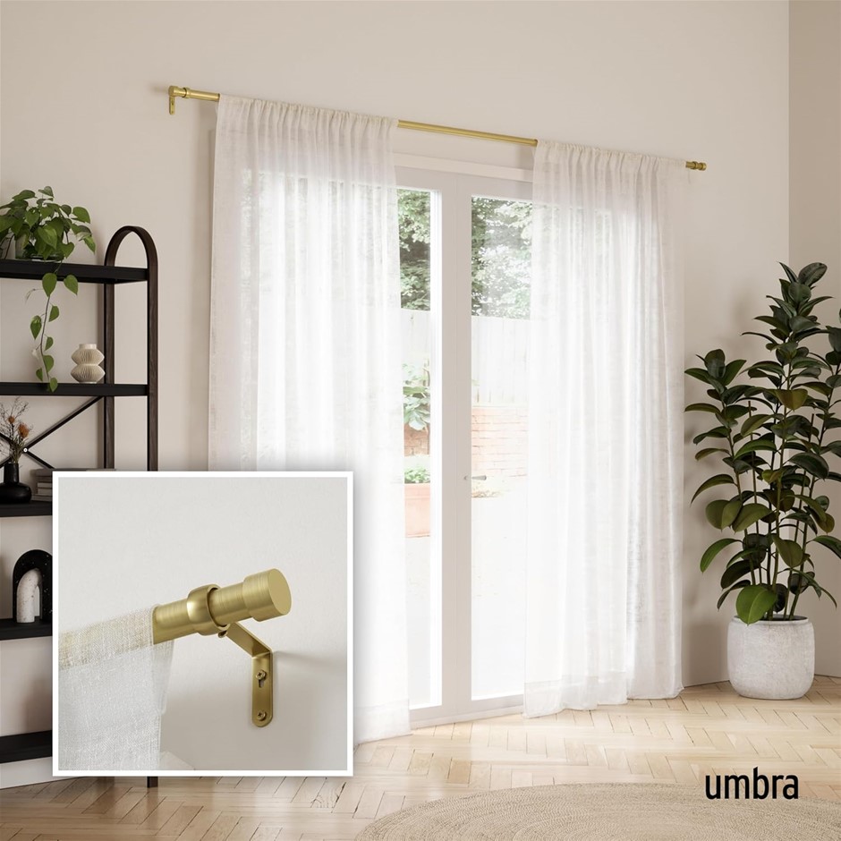 245976-104-REM Cappa Curtain Rod – 1-Inch Drapery Rod Extends from 66 to 12