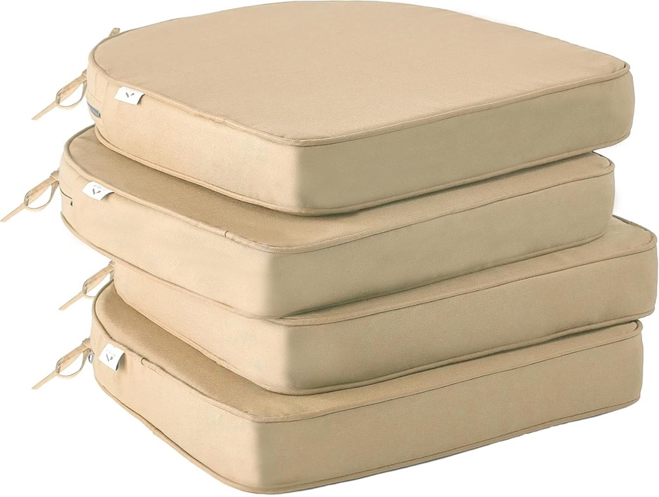 PYNBAP Outdoor Chair Cushions Set of 4, Waterproof Outdoor Seat Cushions,19