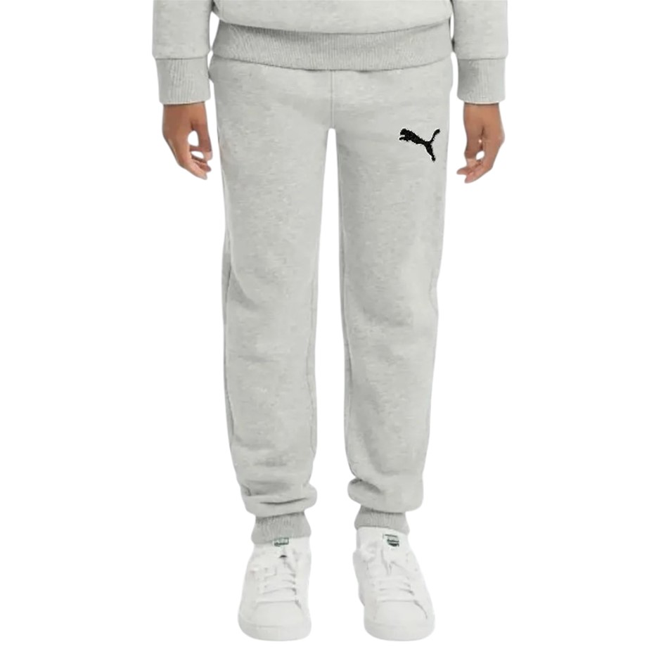 PUMA Boys' Fleece Joggers, Size M (UK 11-12Y), Light Grey Heather (03), 221