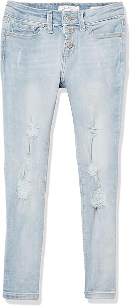 JESSICA SIMPSON Girls' Jeans, Size 7, Light Sky Wash, D1906JS. Buyers Note