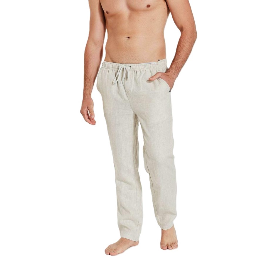 COAST Men's French Linen Pant, Size XL, 100% Linen, Sand, 21CCC500. Buyers