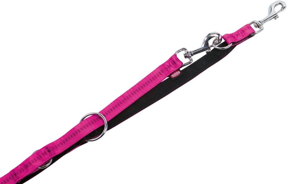 NOBBY Soft Grip Dog Leash, 200 cm/20 mm, Purple/Black