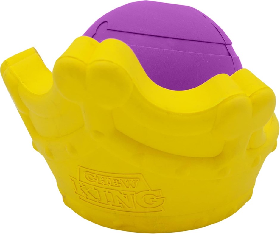 CHEW KING Crown Dog Chew Toy and Ball