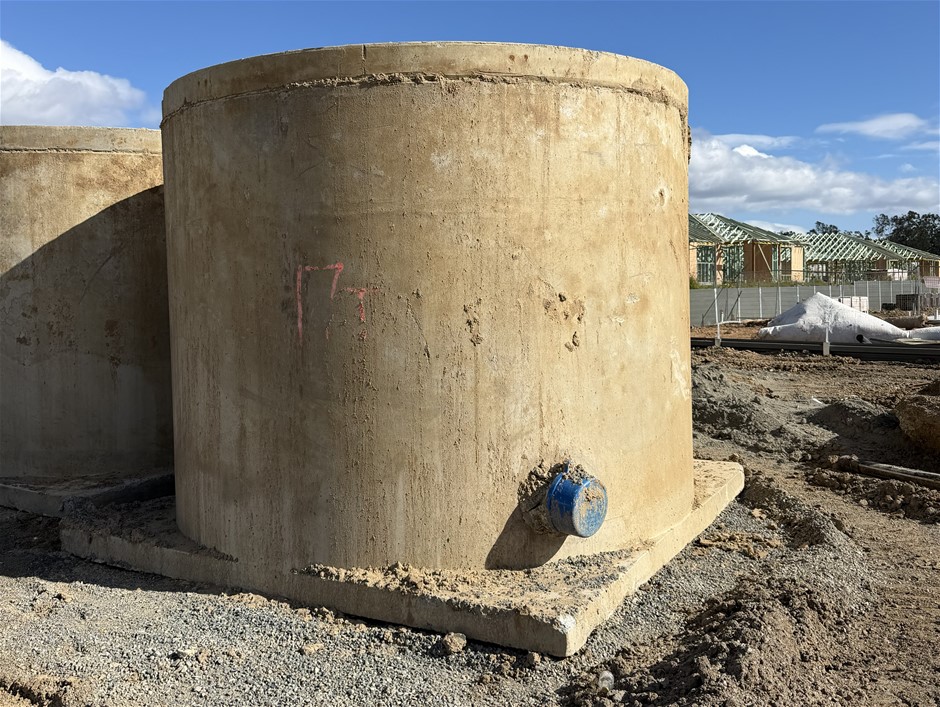 No Reserve QTY of 2 Concrete Storage Tanks