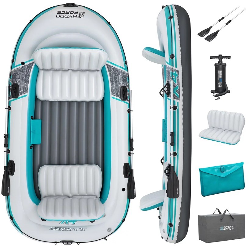 BESTWAY Hydro Force Adventure Elite X4 Raft Set. NB: Condition unknown. <b>