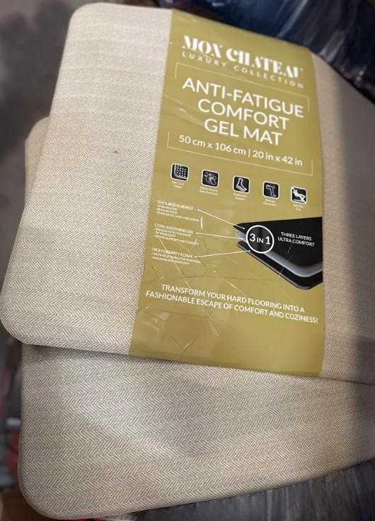 2 x MON CHATEAU Anti Fatigue Comfort Gel Mat 50cm x 106cm.