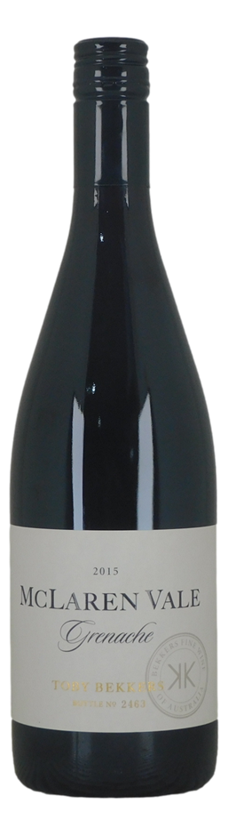 Toby Bekkers Grenache 2015 (1x 750mL), McLaren Vale.