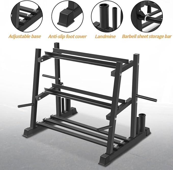 Dumbbell Rack Stand, Dumbbells Weights Rack for Home Gym, Weight Rack for D