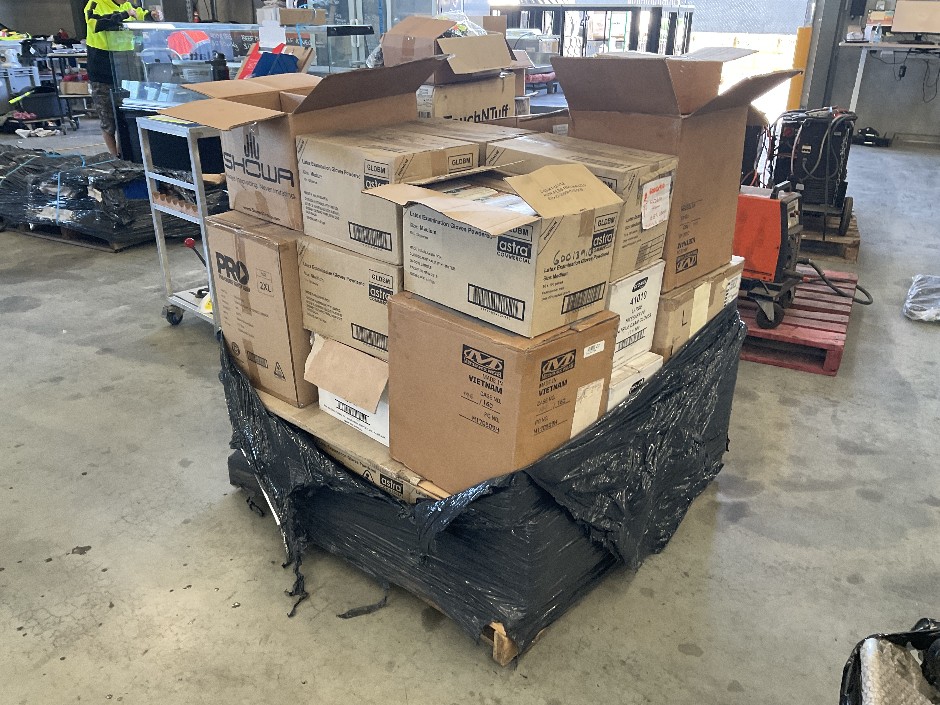Bulk Safety Gloves, Coveralls and Tape Cartriges