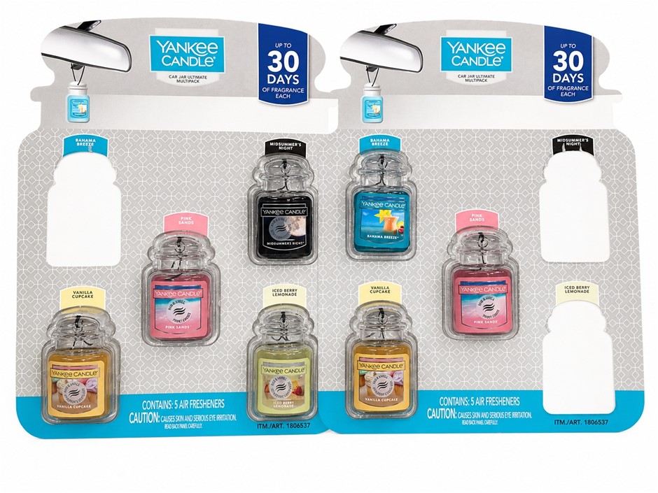 Yankee Candle Car Jar Ultimate Air Freshener Variety 7 Pack NB: photo as is