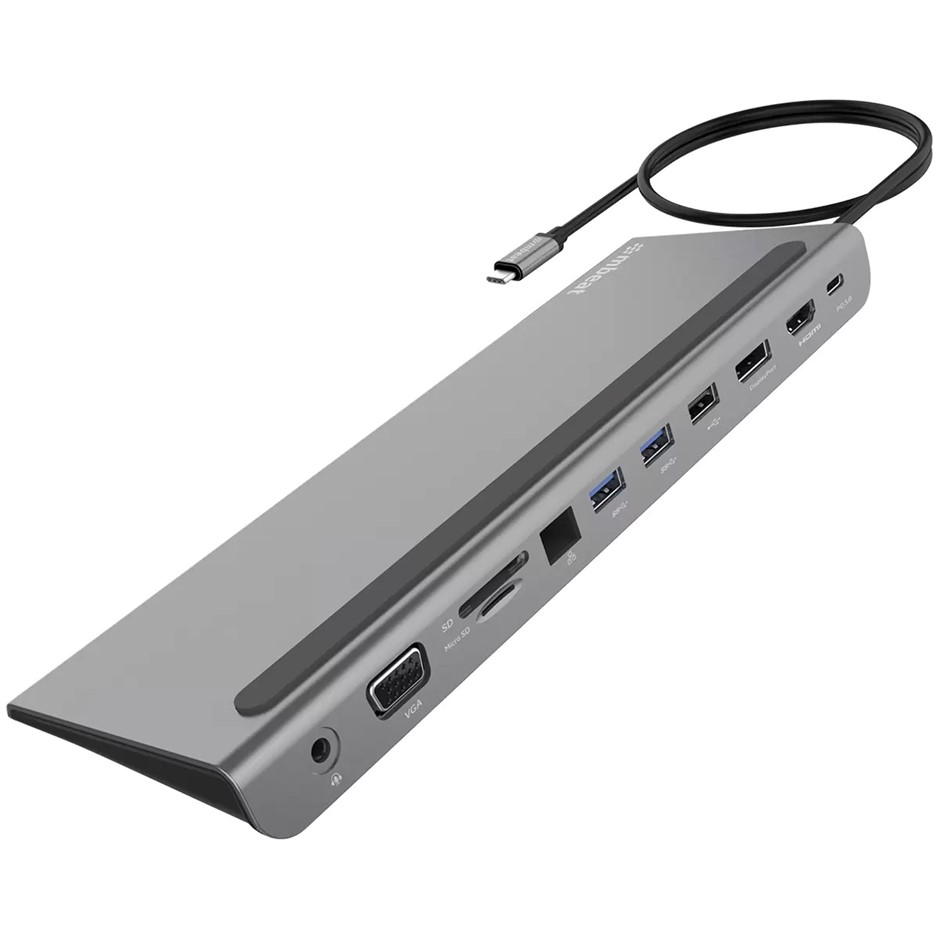MBEAT 11-in-1 Multi-Port USB-C Docking Station, Space Grey, Model MB-DOCK-D