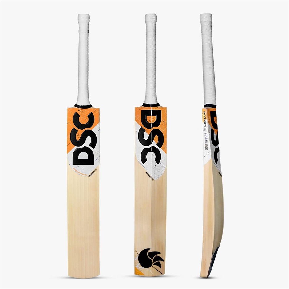 DSC Men's Krunch PRO Supreme English Willow Cricket Bat - Size 3