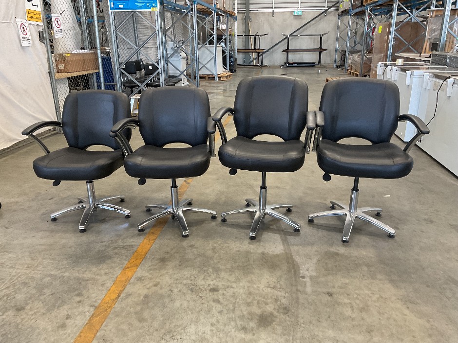 Black Padded Chairs