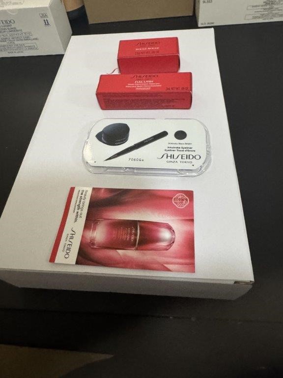 Shiseido, Kit inc Instroke Liquid Eyeliner, Rouge and Waterproof Mascara,