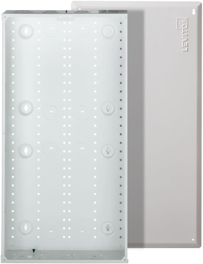 LEVITON 47605-28W SMC Structured Media Enclosure with Cover, 28-Inch, White
