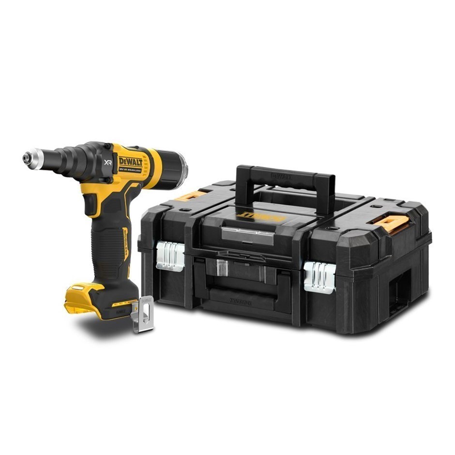 DeWALT 18V XR Li-ion Cordless Brushless 4.8mm Riveter - Skin Only.