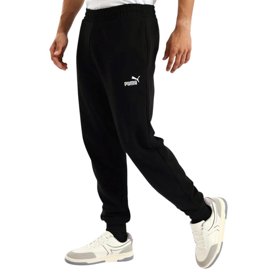 PUMA Men's ESS No.1 Logo Fleece Sweatpants, Size L, Black (01), 199182. Bu