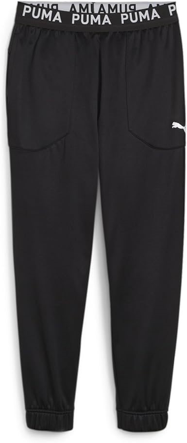 PUMA Men's Train PWR Fleece Jogger Pants, Size M, Black/White Cat, 520894.