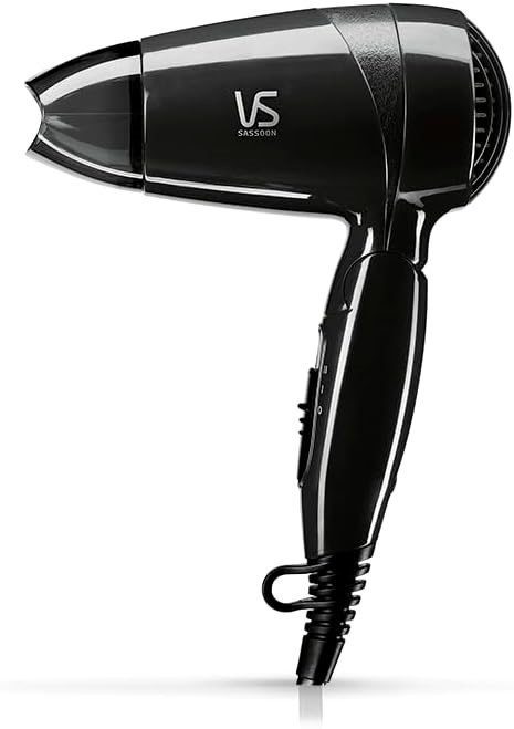 VS Sassoon MiniPRO Hair Dryer | Compact Travel Design, Folding