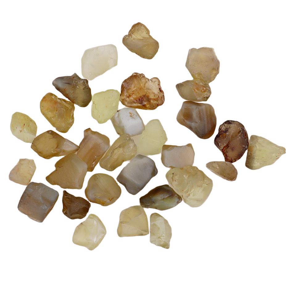 64.19 Carats Multicolor Chrysoberyl Uncut Parcel