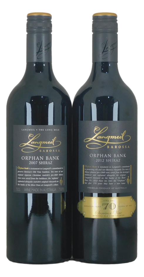 Langmeil Orphan Bank Shiraz 2007/12 (2x 750mL), Barossa.