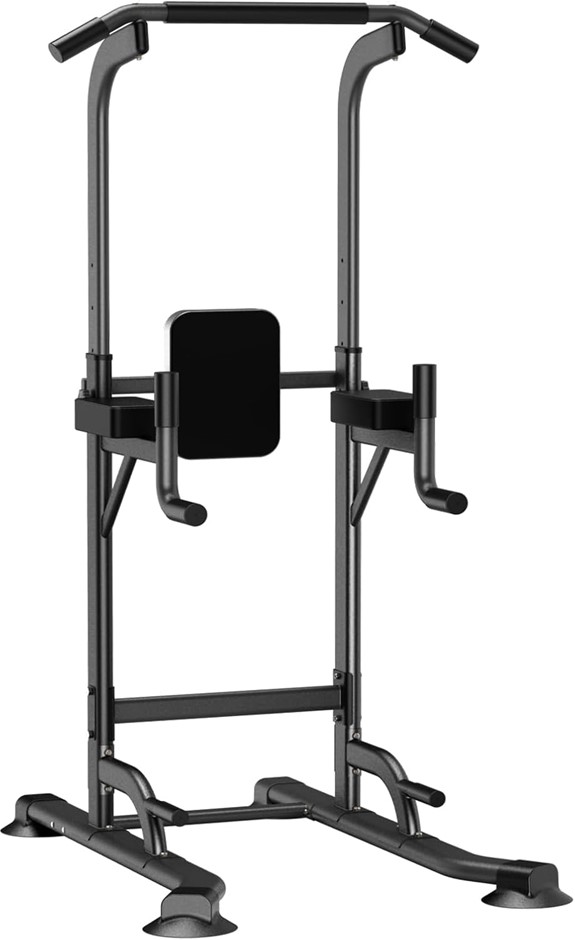 K KINGKANG Power Tower Adjustable Height Pull Up & Dip Station