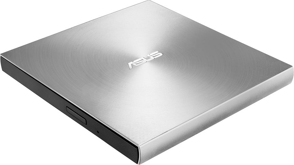 ASUS ZenDrive U8M Silver ultraslim External DVD Drive & Writer, USB C Inter