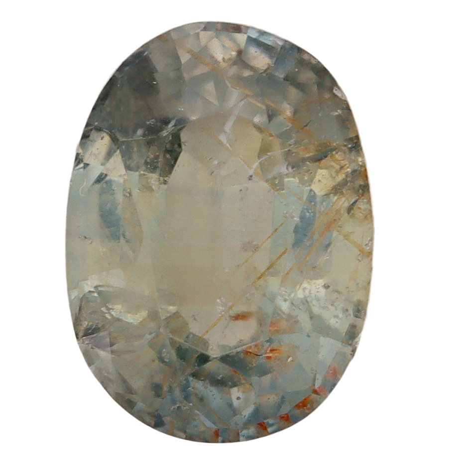 1.26 Carats Grayish Blue-Green Sapphire