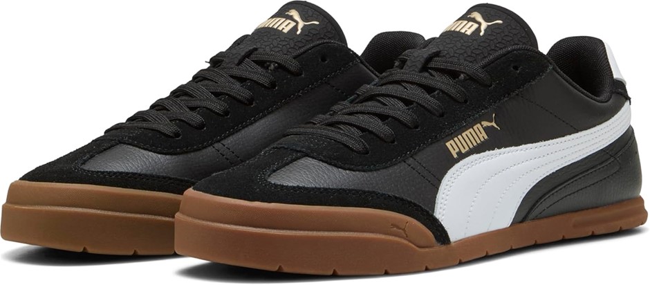 PUMA Unisex Adult's Super Turino Sneaker, US9/UK8/EU42, Black White/Gum, 40