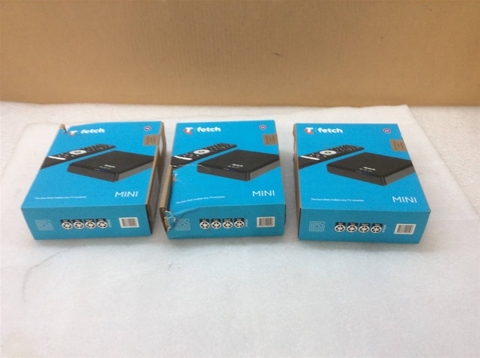 Skyworth HY4424 Fetch TV Mini Streaming Media Player (Lot Of 3)
