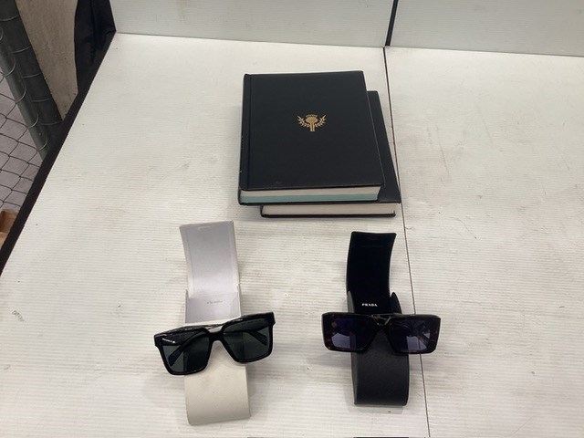 Prada Sunglasses And Britannica Books