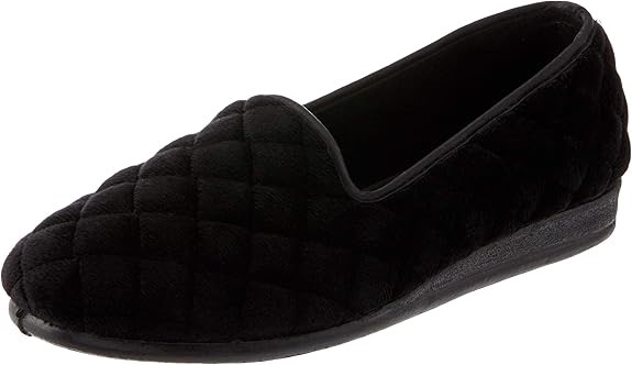 GROSBY Women's Dawn Slipper, Size 6, Black, 559286. Buyers Note - Discount