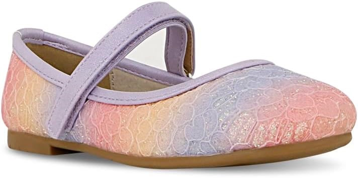 GROSBY Girl's Khloe Ballet Flat, Size 12 Little Kid, Lilac, 558613. Buyers