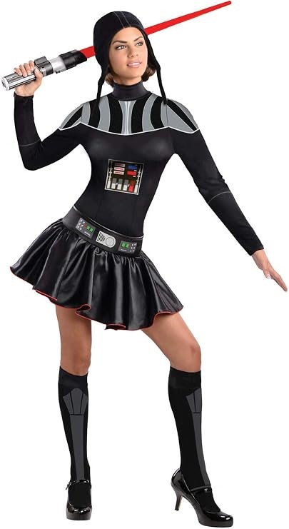 RUBIE'S Women's Disney Star Wars Secret Wishes Darth Vader Costume, Medium(