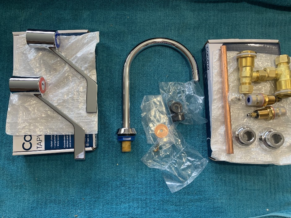 1 x Coroma Basin Tap with Hot and Cold Levers (Unused)