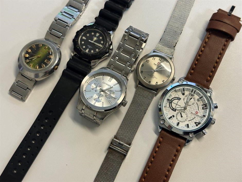 5 x Asstd. Watch Brands CITIZEN, SEIKO, NSA & Others