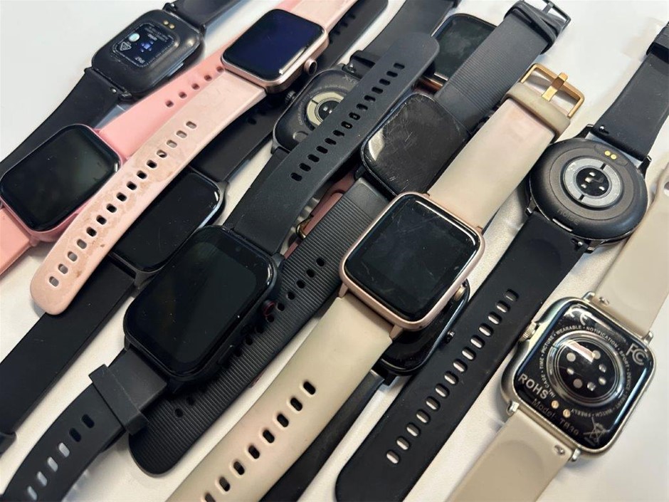 12 x Asstd. Smart Watches Various Including ANKO, X-AGE, NOISE & Others