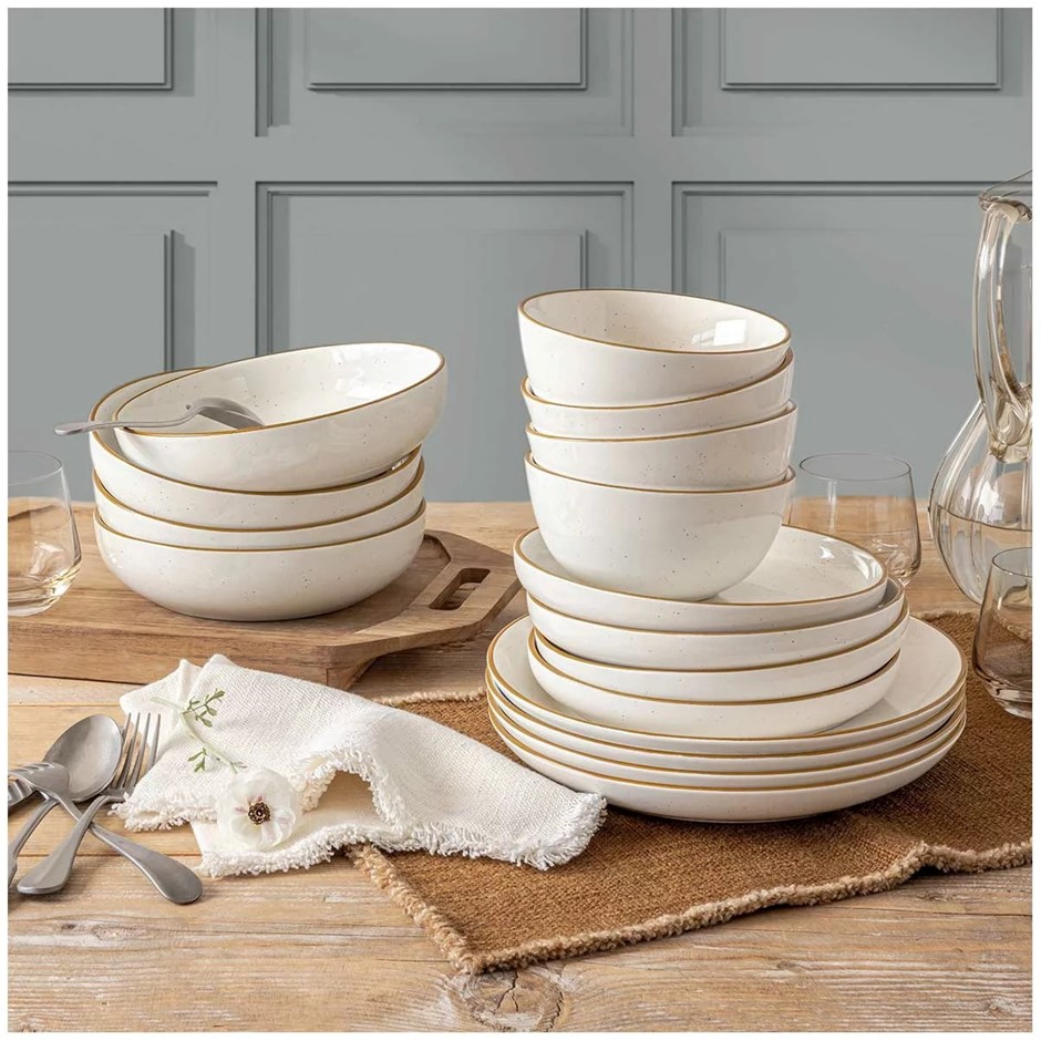 OVER&BACK Options Dinner Set 16pcs, White. NB: Not in original packaging, 4