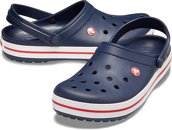 Crocs Unisex Crocband Clogs, Navy, Men's 4 M US/Women's 6 M US