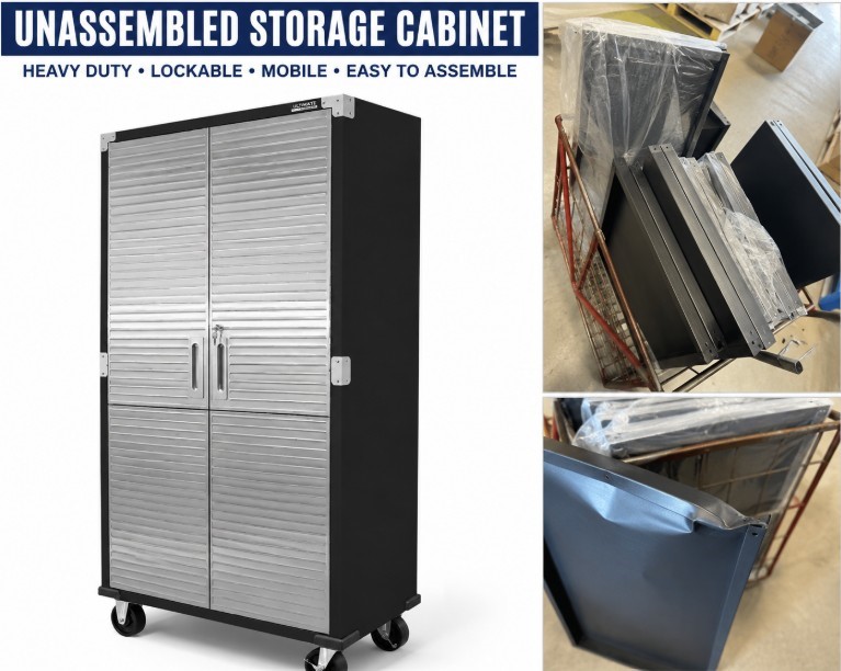 SEVILLE Classics Storage Cabinet. NB: with dent (see photo) Important No