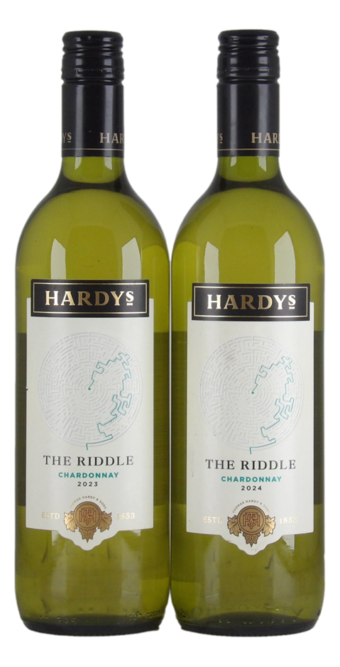 Hardys The Riddle Chardonnay 2023/24 (2x 750mL), SA.