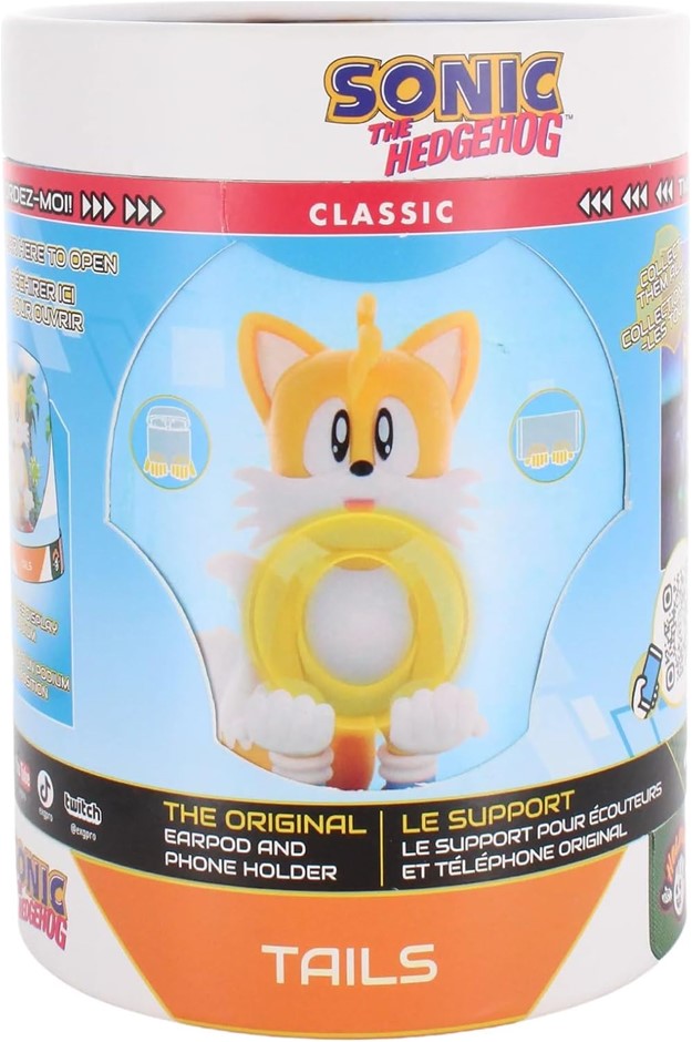 EXQUISITE GAMING Holdems: SEGA - Tails - Earbud & Phone Holder