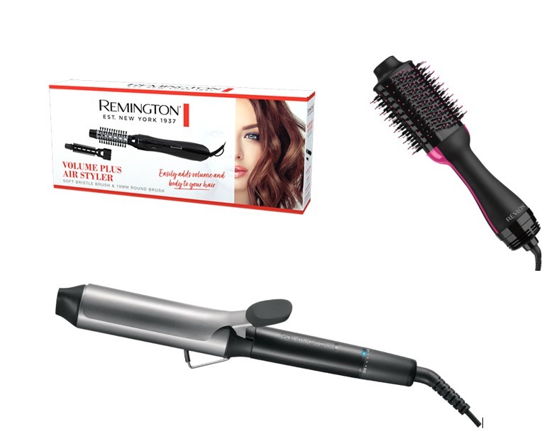 1X  Remington Pro Big Curl Curling Tong, 1 x Remington Volume Plus Air Styl