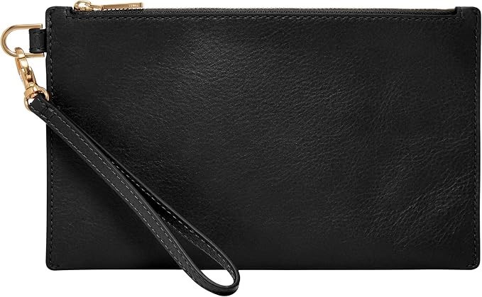 FOSSIL Women's Small Eco Leather Wrislet, Black, One Size, SLG1575001.  Buy