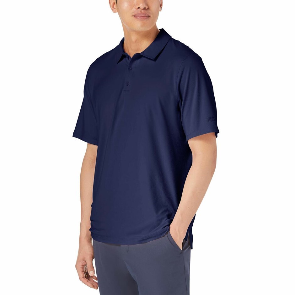 2 x SIGNATURE Men's Performance Polo, Size S, Navy Blue. Buyers Note - Dis