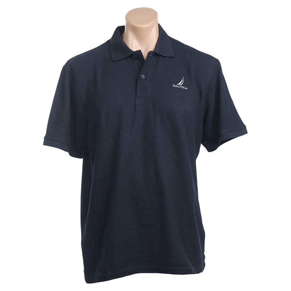 NAUTICA Men's Regular Polo, Size M, 100% Cotton, Dark Navy, K201223. Buyer