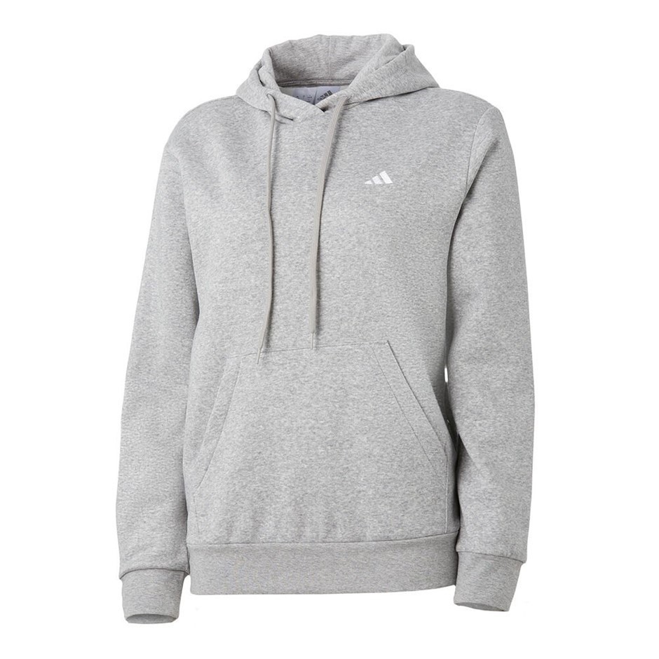 ADIDAS Women's SL FeelCozy Hoodie, Size AU M, Cotton, Medium Grey Heather,
