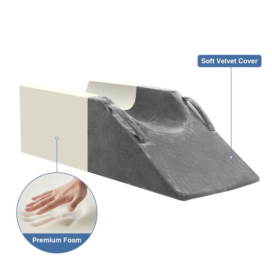 Leg Elevation Pillow Foam Support Cushion Rest Raiser with Cover Handles