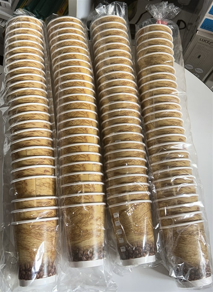 100x 8oz Coffee Cups